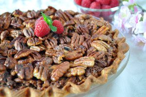 Pecan Pie with Honey Crunch Topping