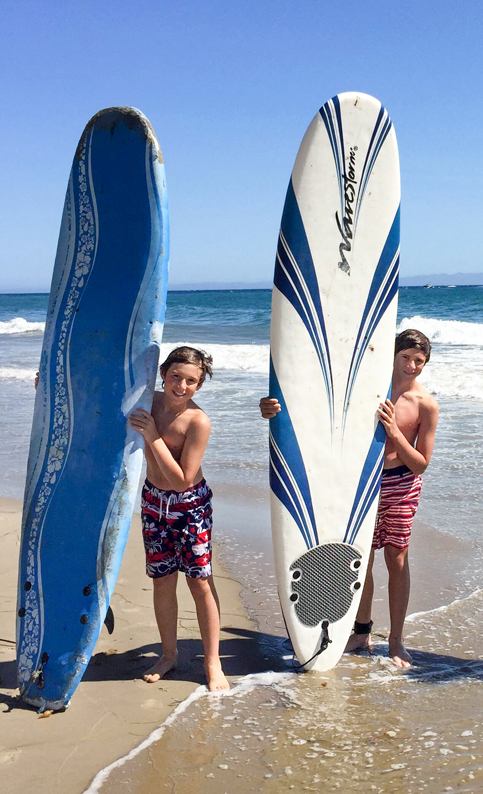 Surfing in Santa Barbara