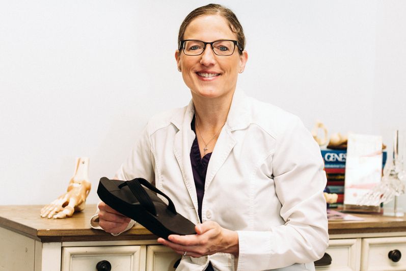 Best foot forward Dr. Meredith Warner takes steps to end heel