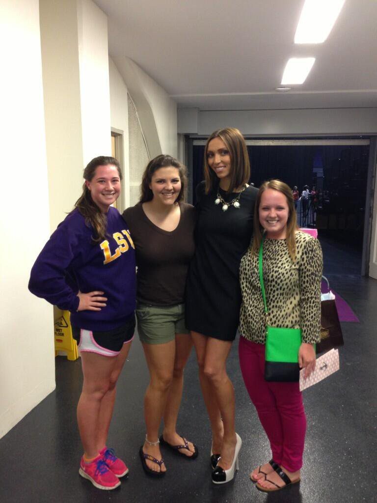 TV host Giuliana Rancic, third from left, spoke at the most recent Delta Gamma Lectureship in Values and Ethics at LSU.