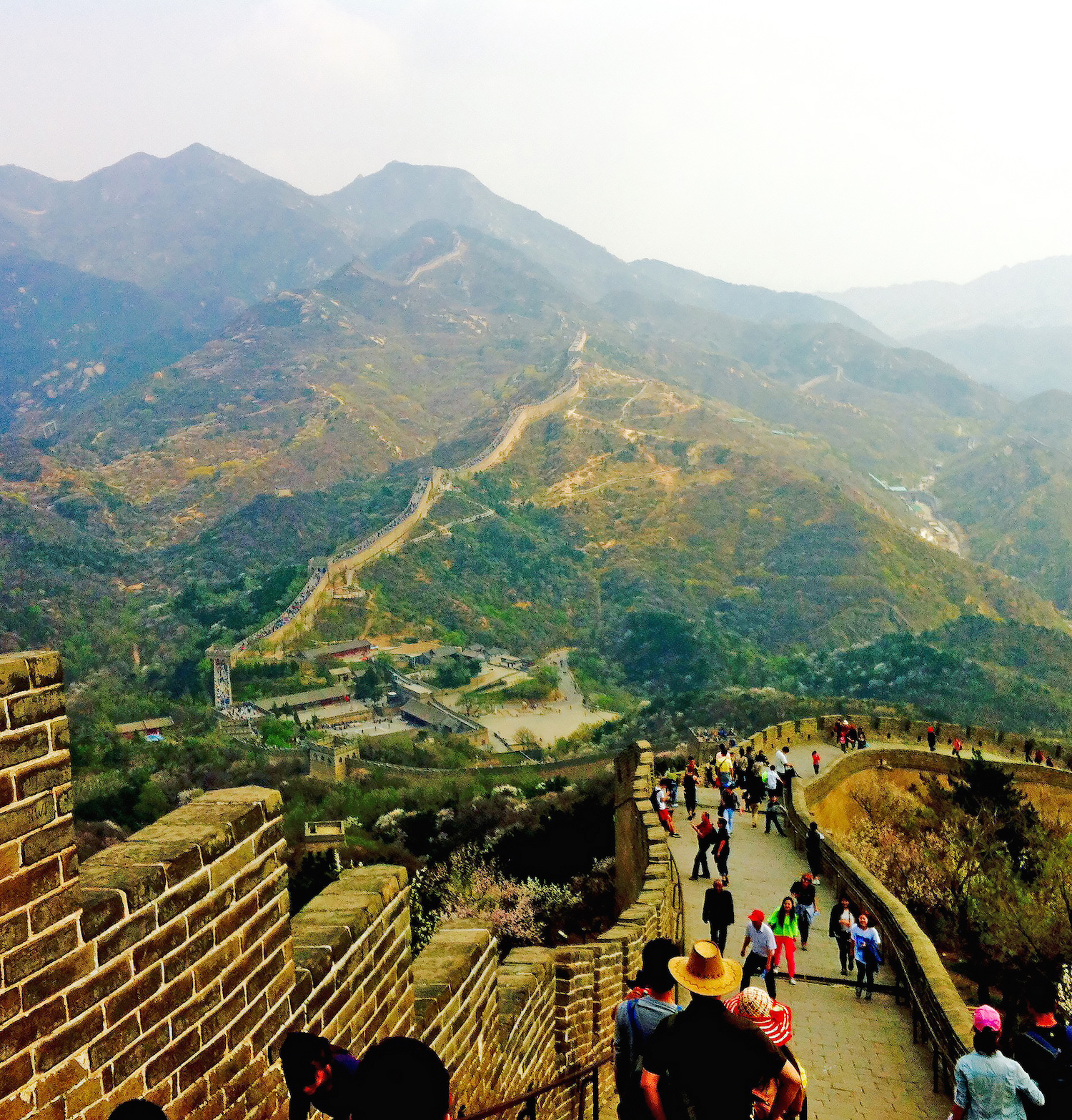 Another item on Clements’ bucket list was to stand on the Great Wall of China.