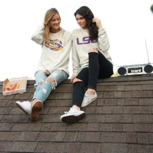 Slouchy and seriously soft, Woollies first became popular with students seeking to support their university or Greek organization, but they’re also available without a logo. Photo courtesy of Woolly Threads