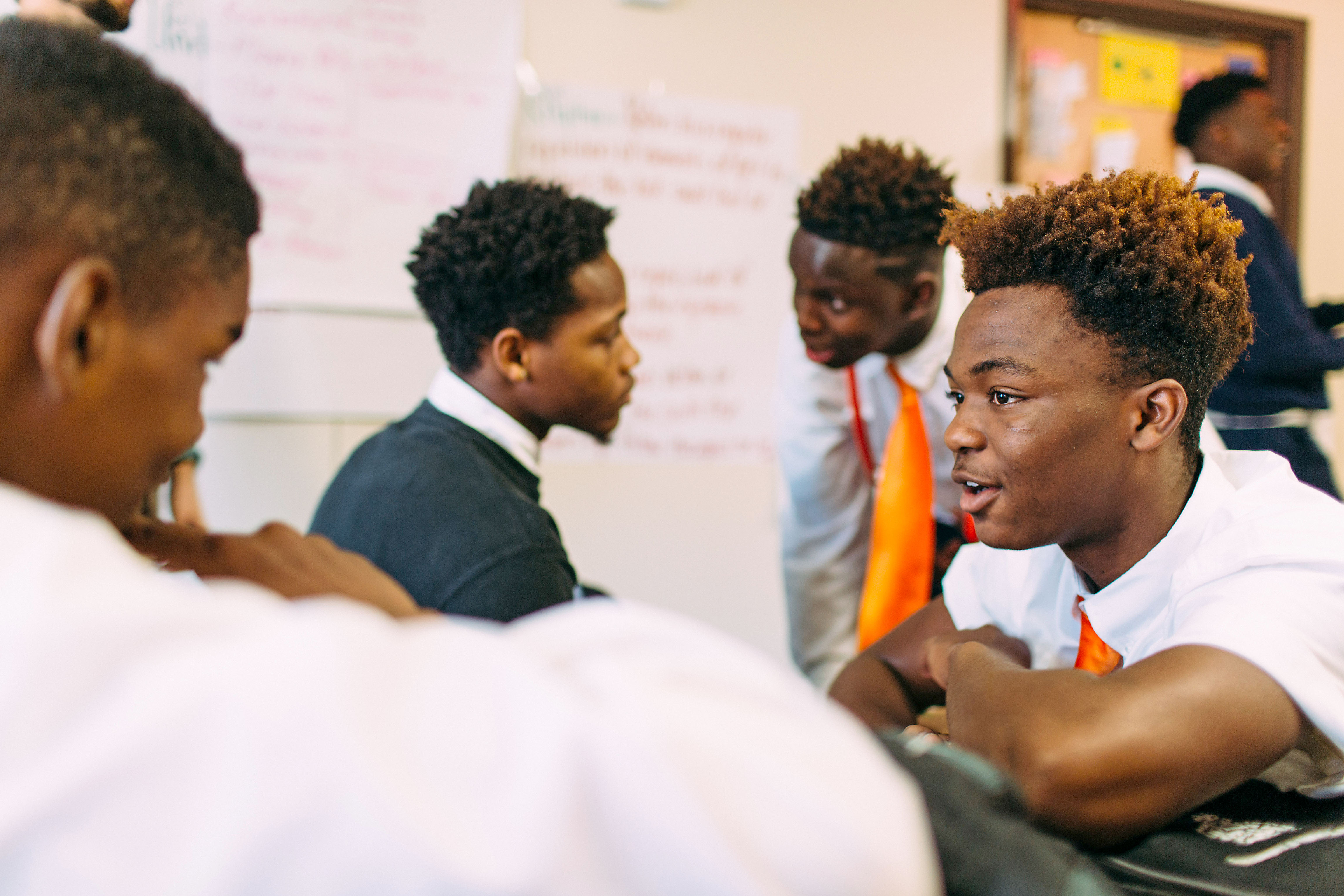 “When they’re not learning in the classroom, THRIVE students take part in several extracurricular activities like sports teams, student council, study groups and even spoken word poetry programs hosted by Forward Arts,” says Broome. Photo by Frank McMains.