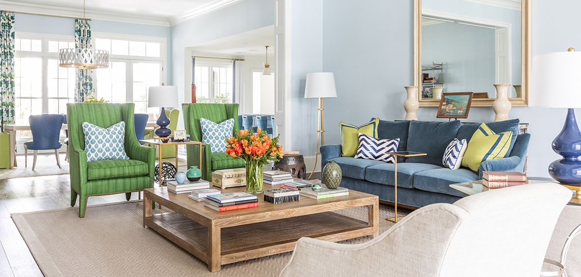 Living color: The mood is light and bright in this renovated Bocage ...