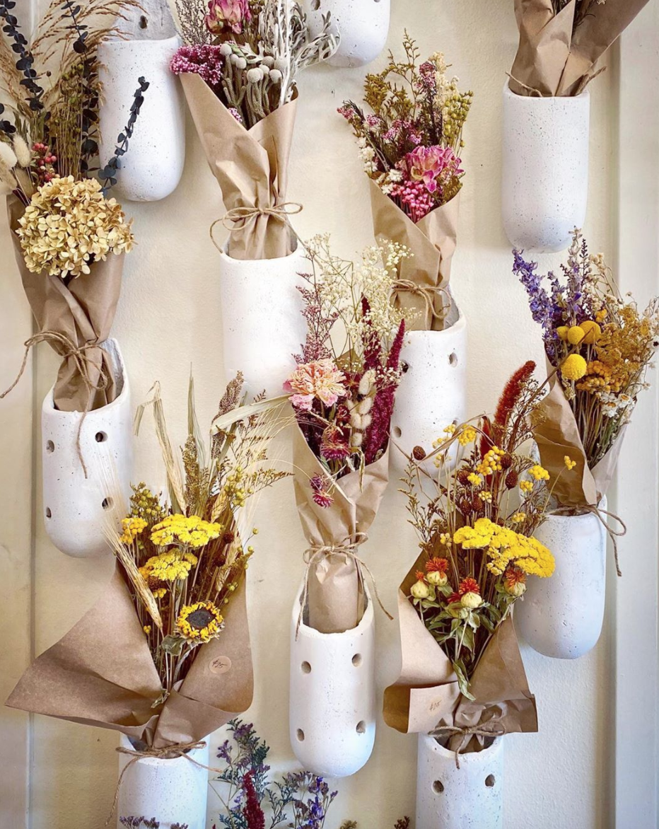 Ways to display dried florals with Baton Rouge Succulent Company