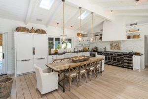Sandra Bullock's San Diego kitchen combines rustic chic with California cool