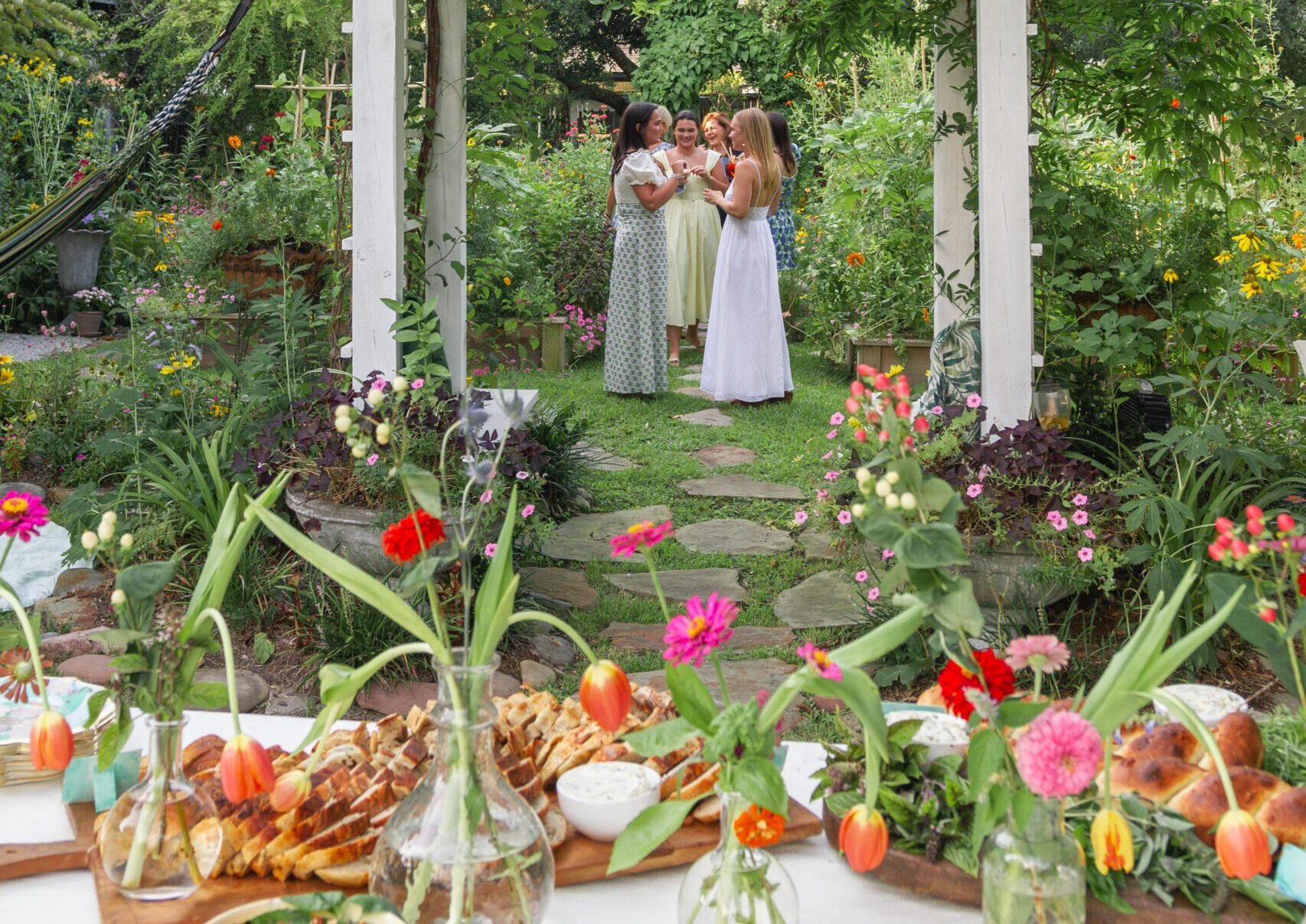 It was all in the homemade details at this garden party bridal shower ...