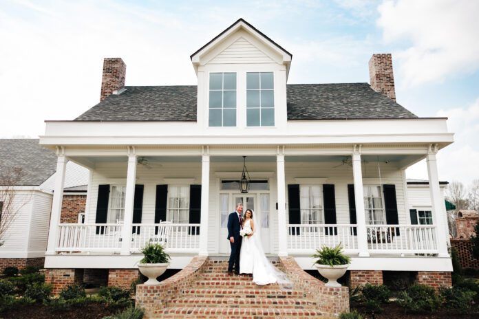 Chris and Lindsey Cedotal’s wedding reception was the culmination of years of work transforming a pair of homes in West Feliciana
