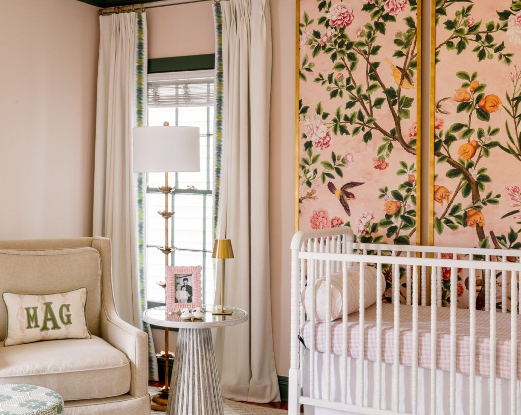 Room Tour: Pink and green create a playful paradise in this nursery ...
