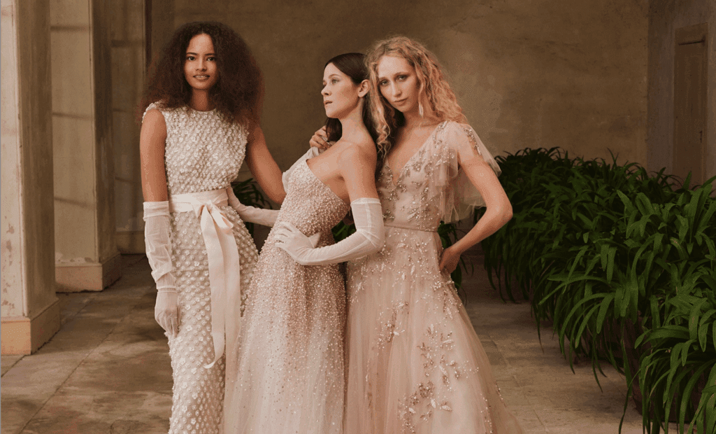 bride and co evening dresses A-line 3/4 Sleeve Mother of the Bride Dress with Lace Applique Beaded Waist S5058M - Mother of the Bride Dresses