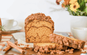 Lean into the season with this Pumpkin Snickerdoodle Loaf