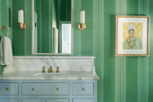 Room Tour: This shared bathroom is all about balance