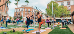 Midweek reset: Sunset Pilates on The Green at Perkins Rowe