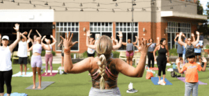 Sunset Yoga on The Green at Perkins Rowe!