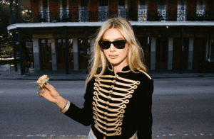 Meaningful motifs pin together this Baton Rouge-born fashion influencer’s Gianni Bini collab